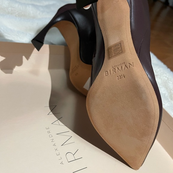 NWB ALEXANDRE BIRMAN Myra Leather Heel Ankle Boots 38.5 - Picture 2 of 7